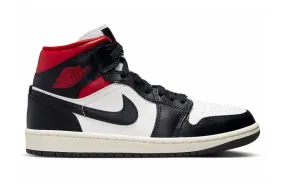 Nike Air Jordan 1 Mid Gym Red Black Women's