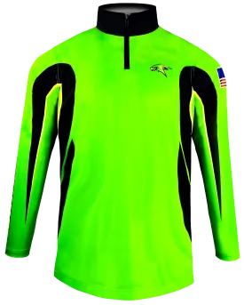 1/4 Zip Long Sleeve Shooter Shirt