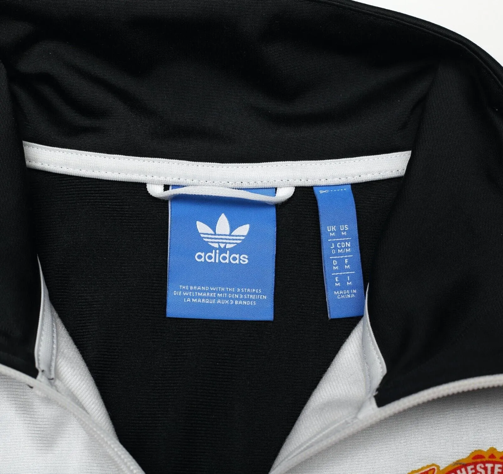 1988/90 MANCHESTER UNITED adidas Originals Football Track Top Jacket (M)