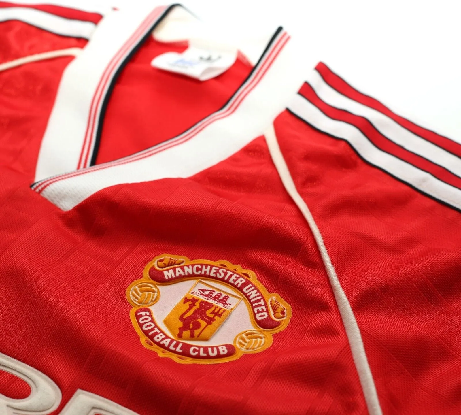 1988/90 MANCHESTER UNITED Vintage adidas Home Football Shirt (M) 40/42