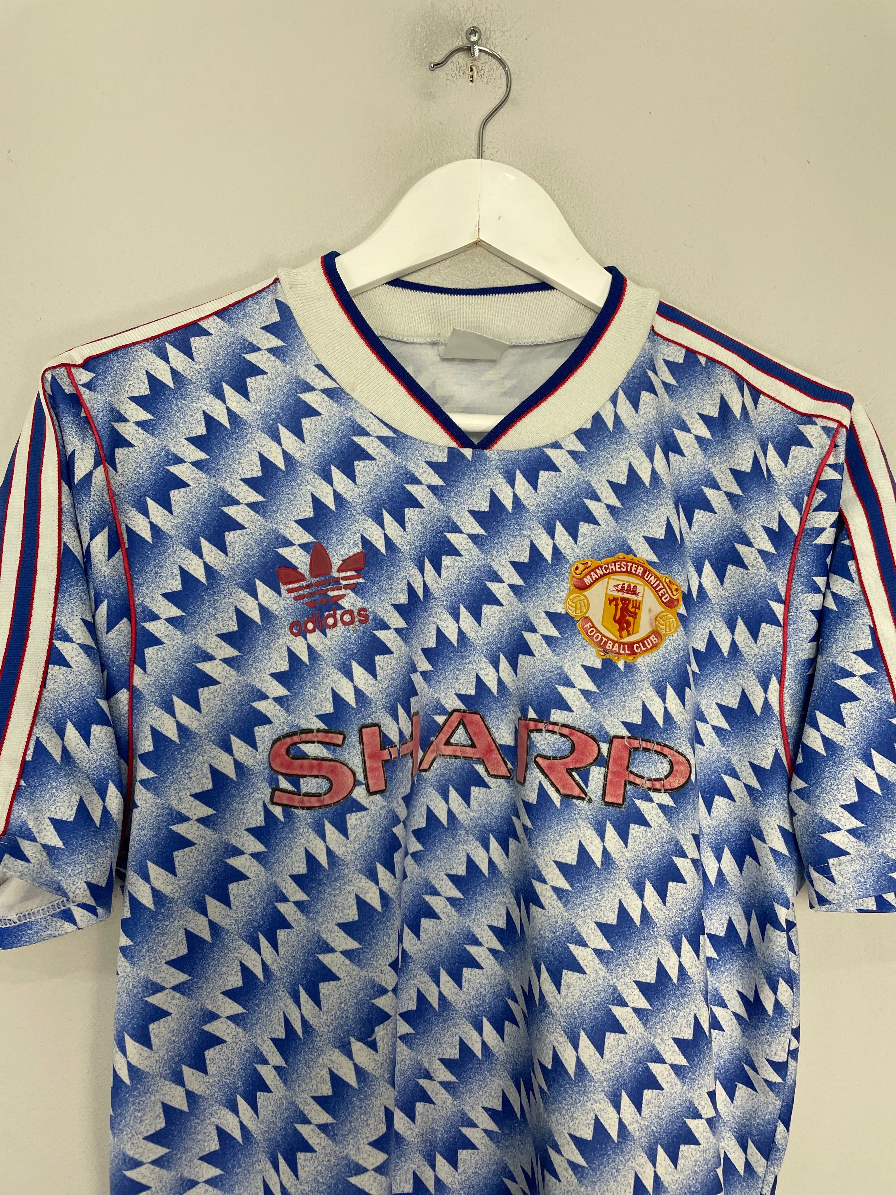 1990/92 MANCHESTER UNITED AWAY SHIRT (S) ADIDAS