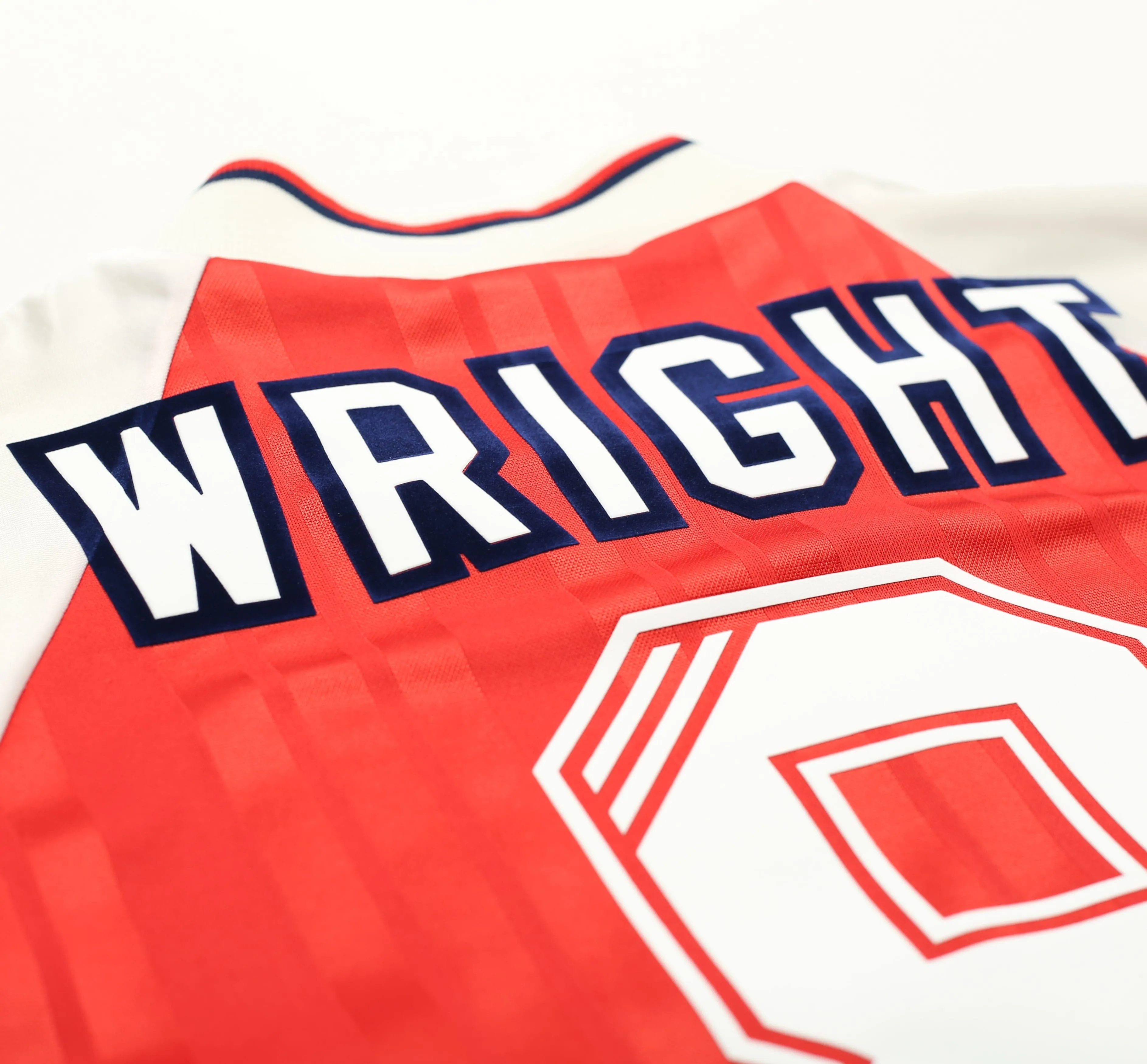 1992/94 WRIGHT #8 Arsenal Vintage adidas Home Football Shirt (S)