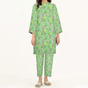 2PC- Unstitched Digital Printed Cambric Suit PW3452