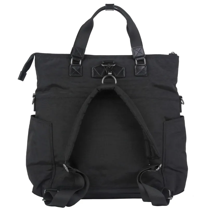 3-IN-1 Foldover Tote - Black