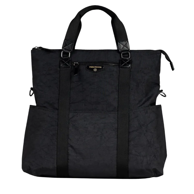 3-IN-1 Foldover Tote - Black