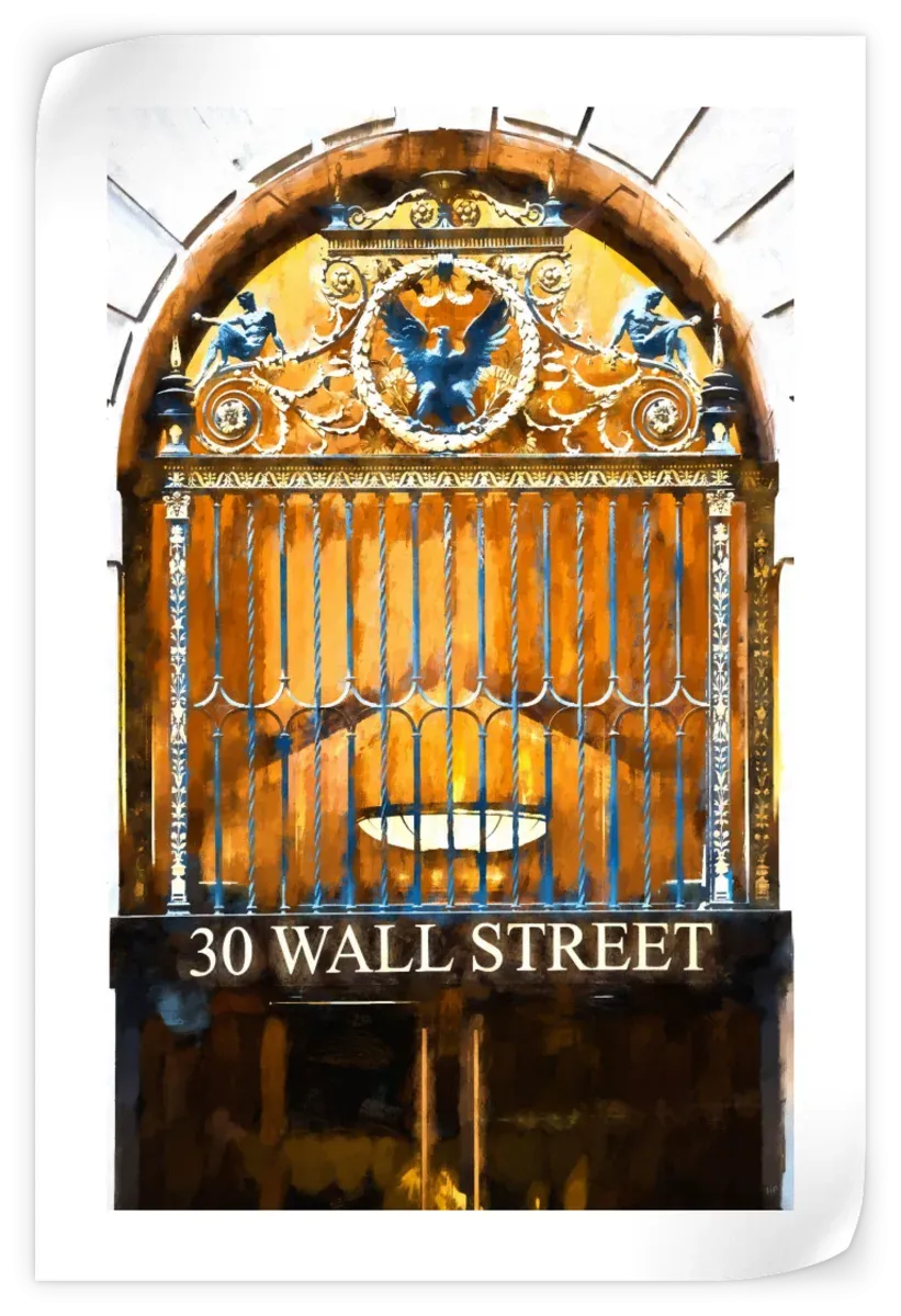 30 Wall Street NYC Wall Art