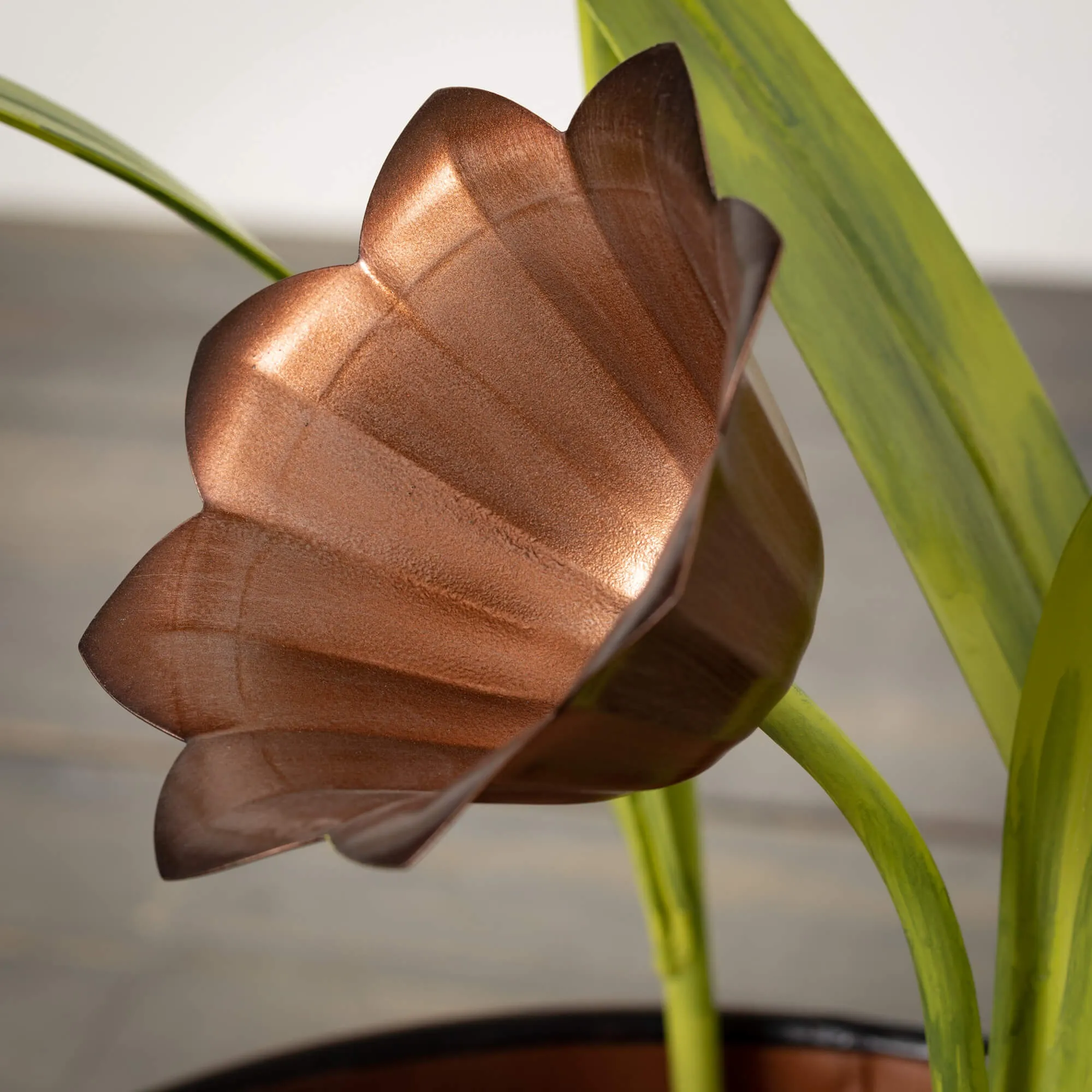 30"H Sullivans Copper Cala Lily Fountain, Copper