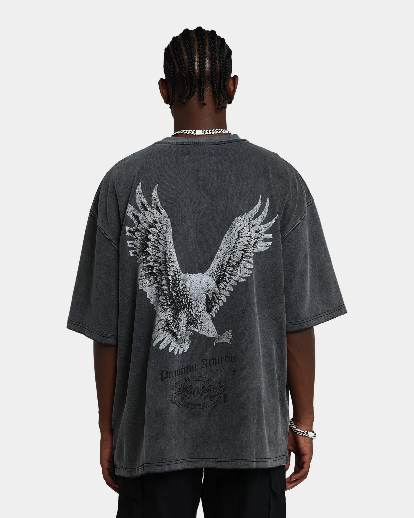 404 Flight Vintage T-Shirt Charcoal