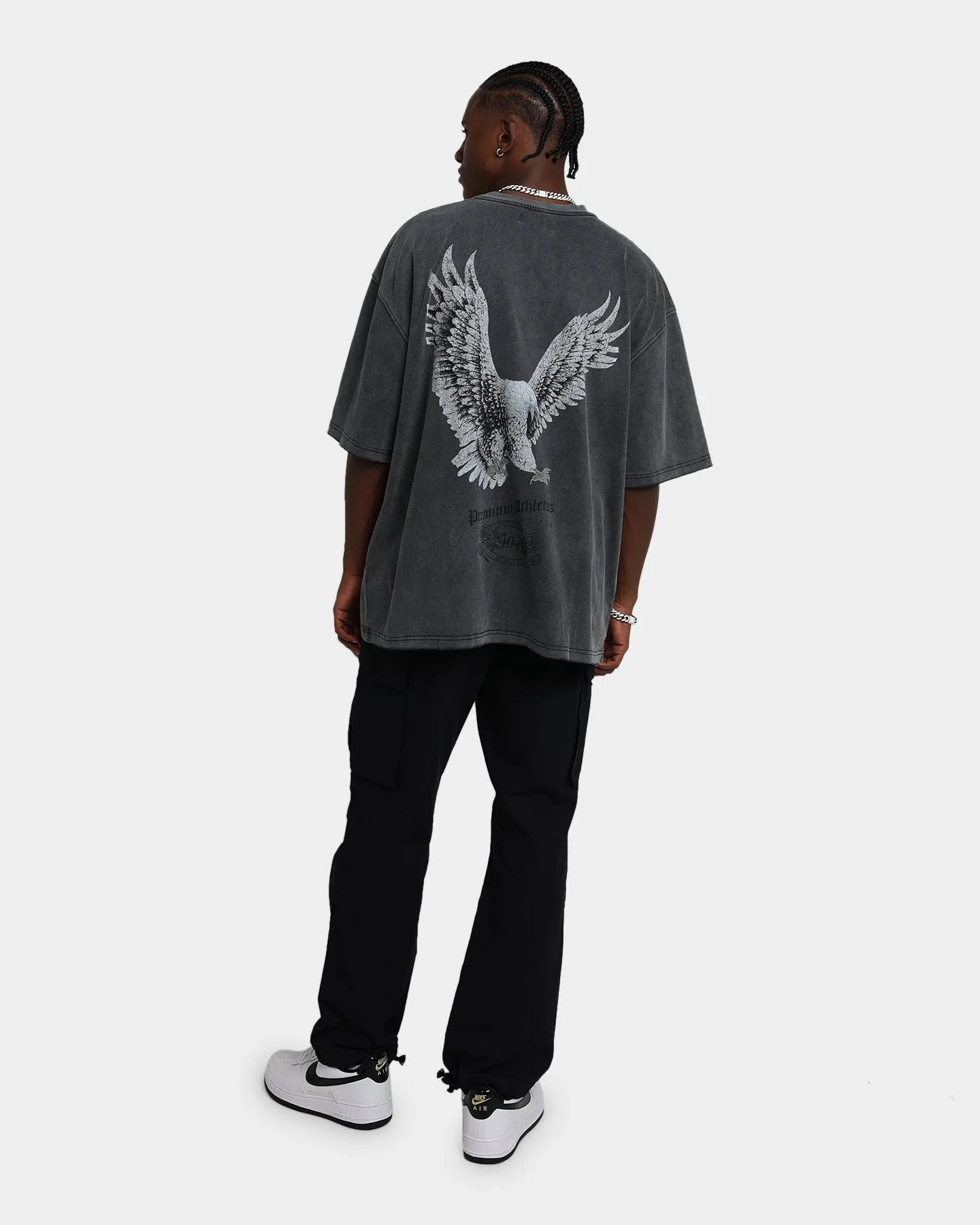 404 Flight Vintage T-Shirt Charcoal