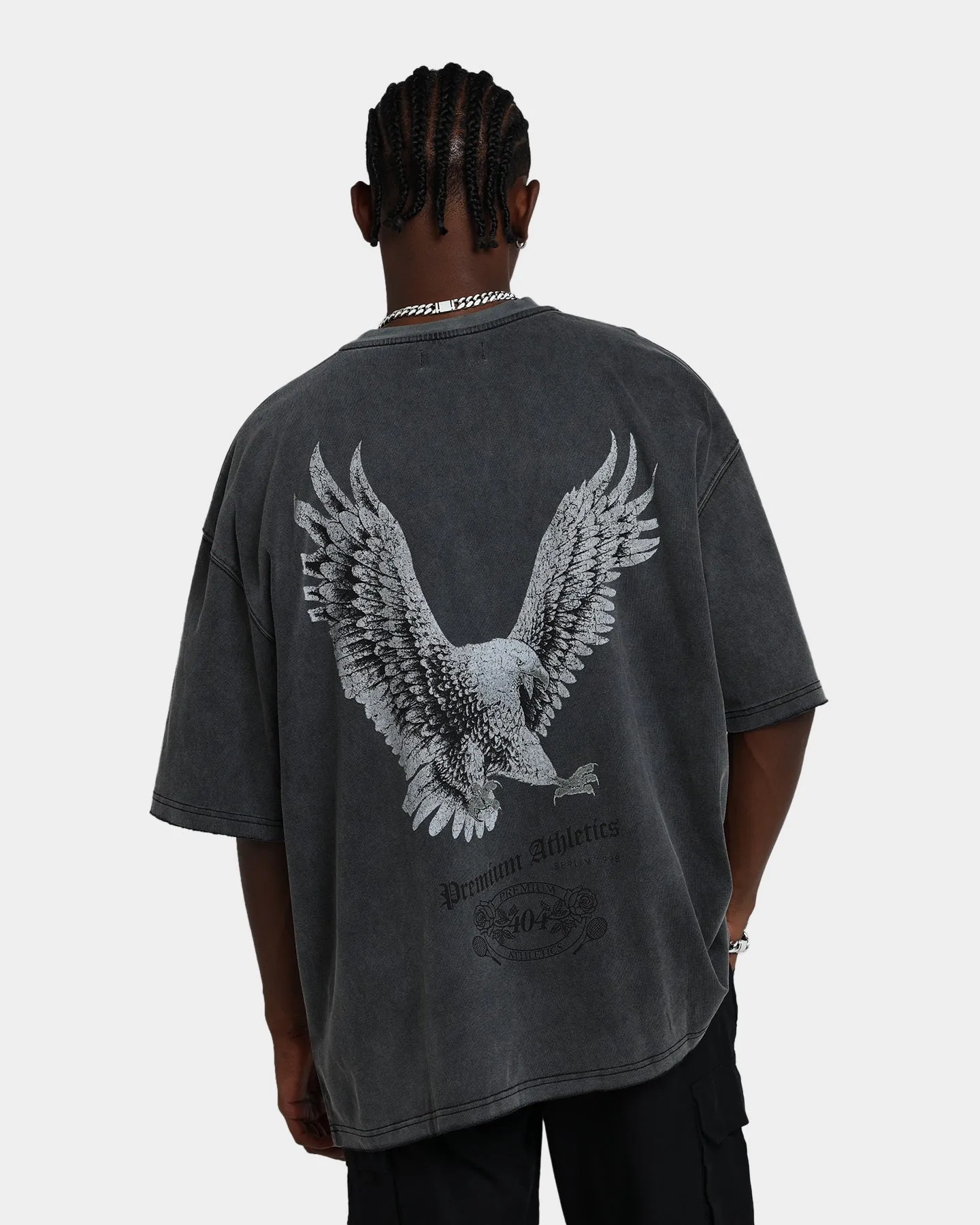 404 Flight Vintage T-Shirt Charcoal