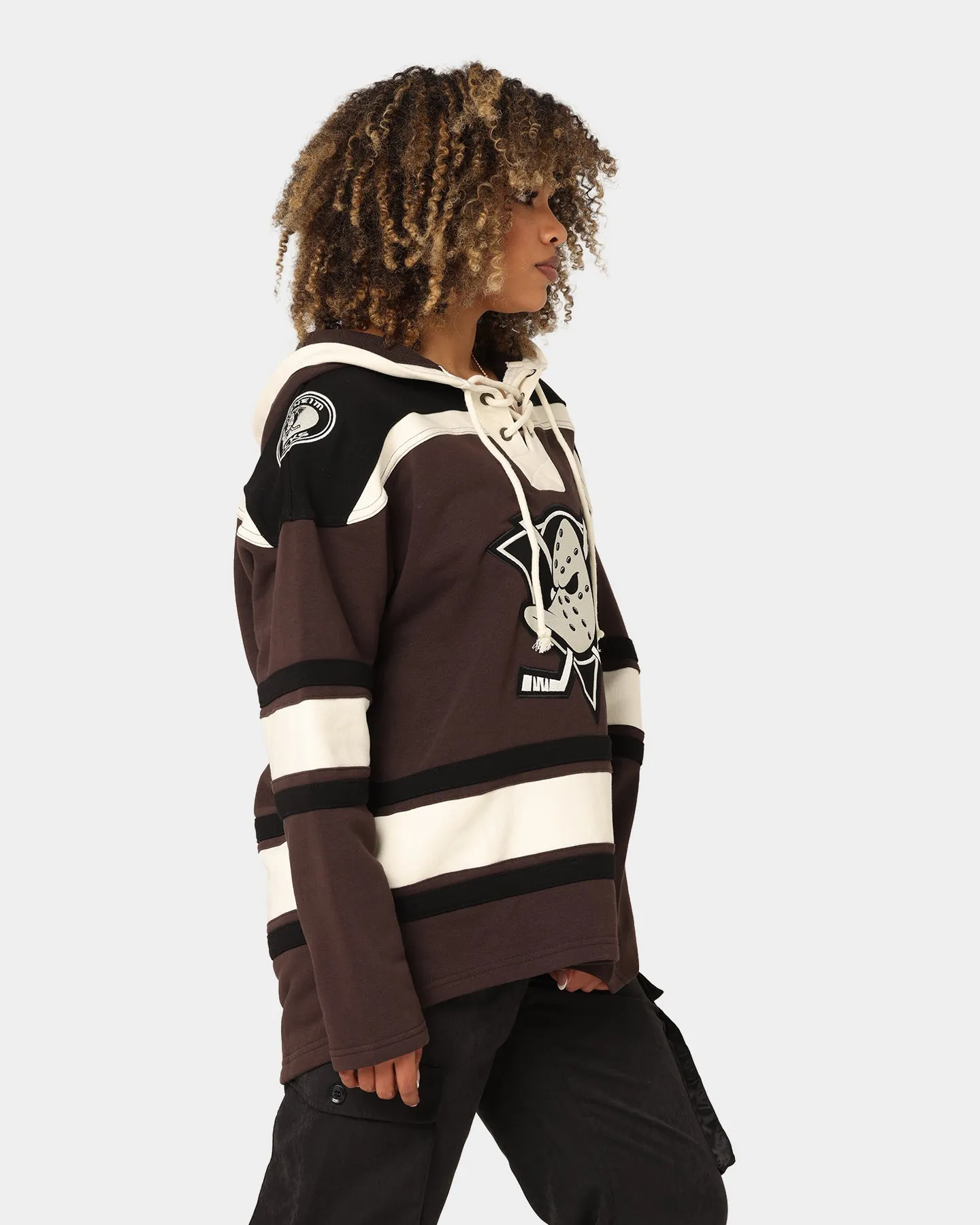 47 Brand Anaheim Ducks Superior Lacer Hoodie Brown