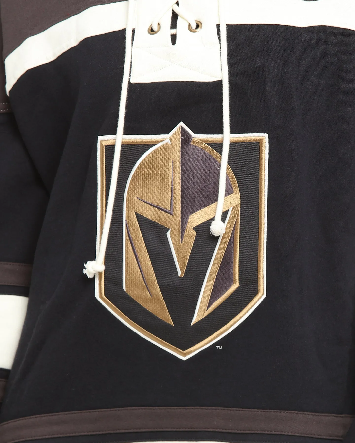 47 Brand Golden Knights Superior Lacer Hoodie Jet Black/Dark