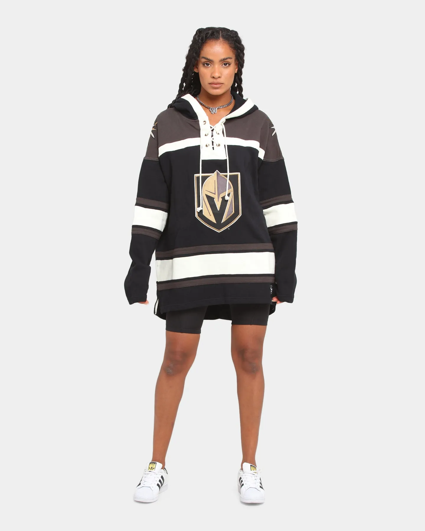 47 Brand Golden Knights Superior Lacer Hoodie Jet Black/Dark