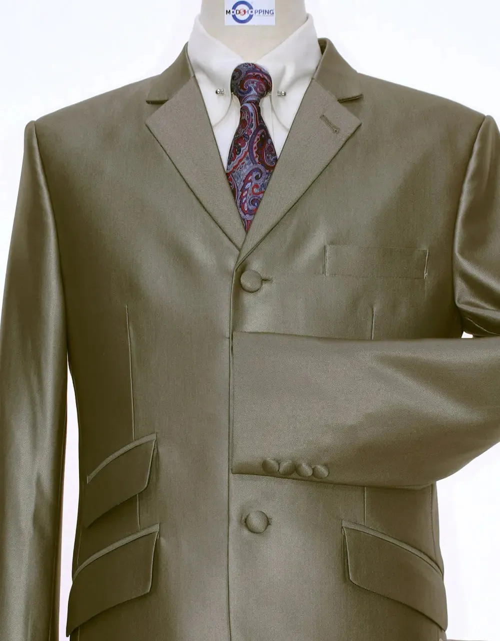 60s Mod Style Gold Tonic Suit