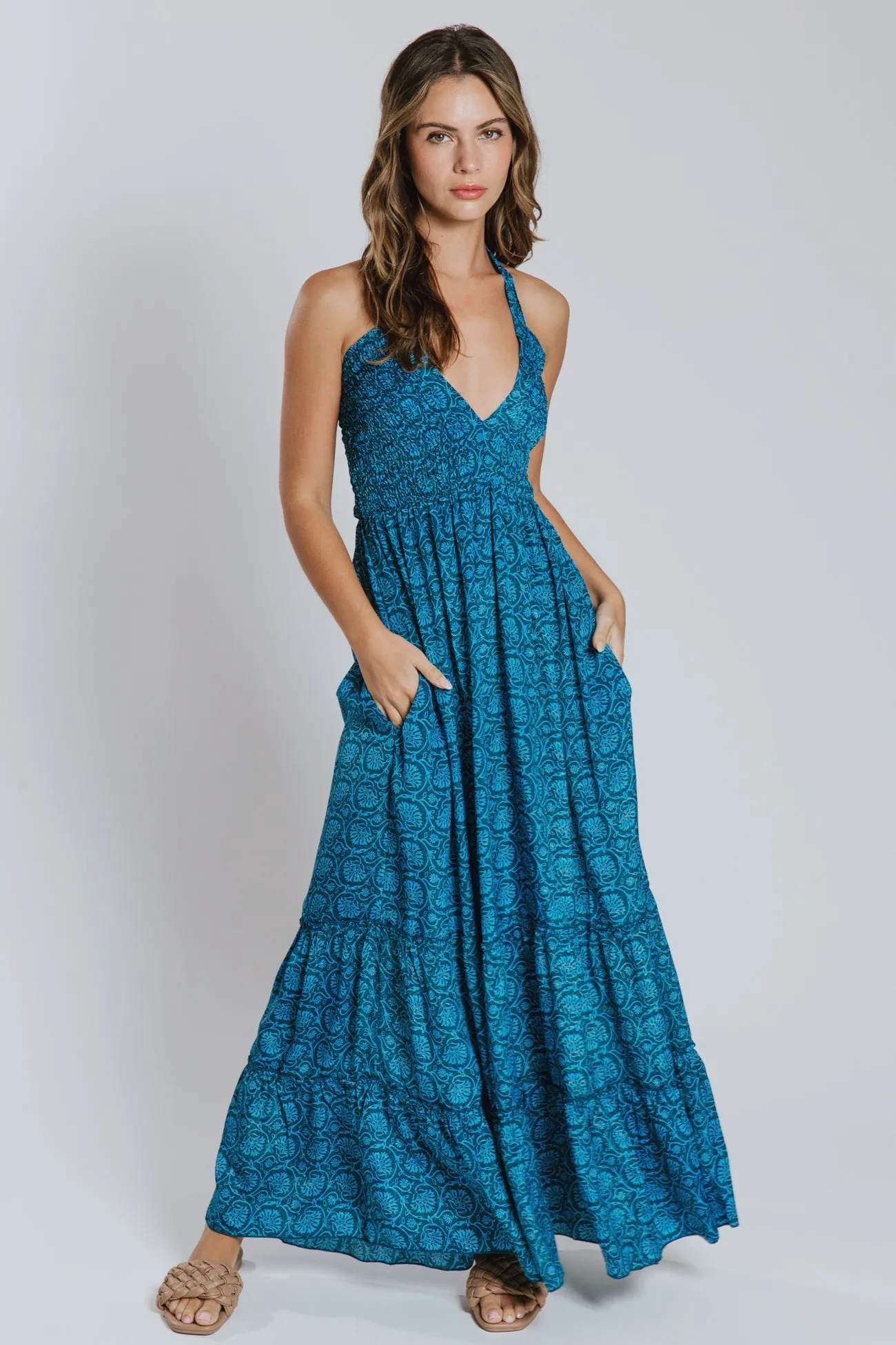 Aarya Halter Maxi Dress