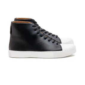 Abington Hi Toe Cap - Horween Black Chromexcel