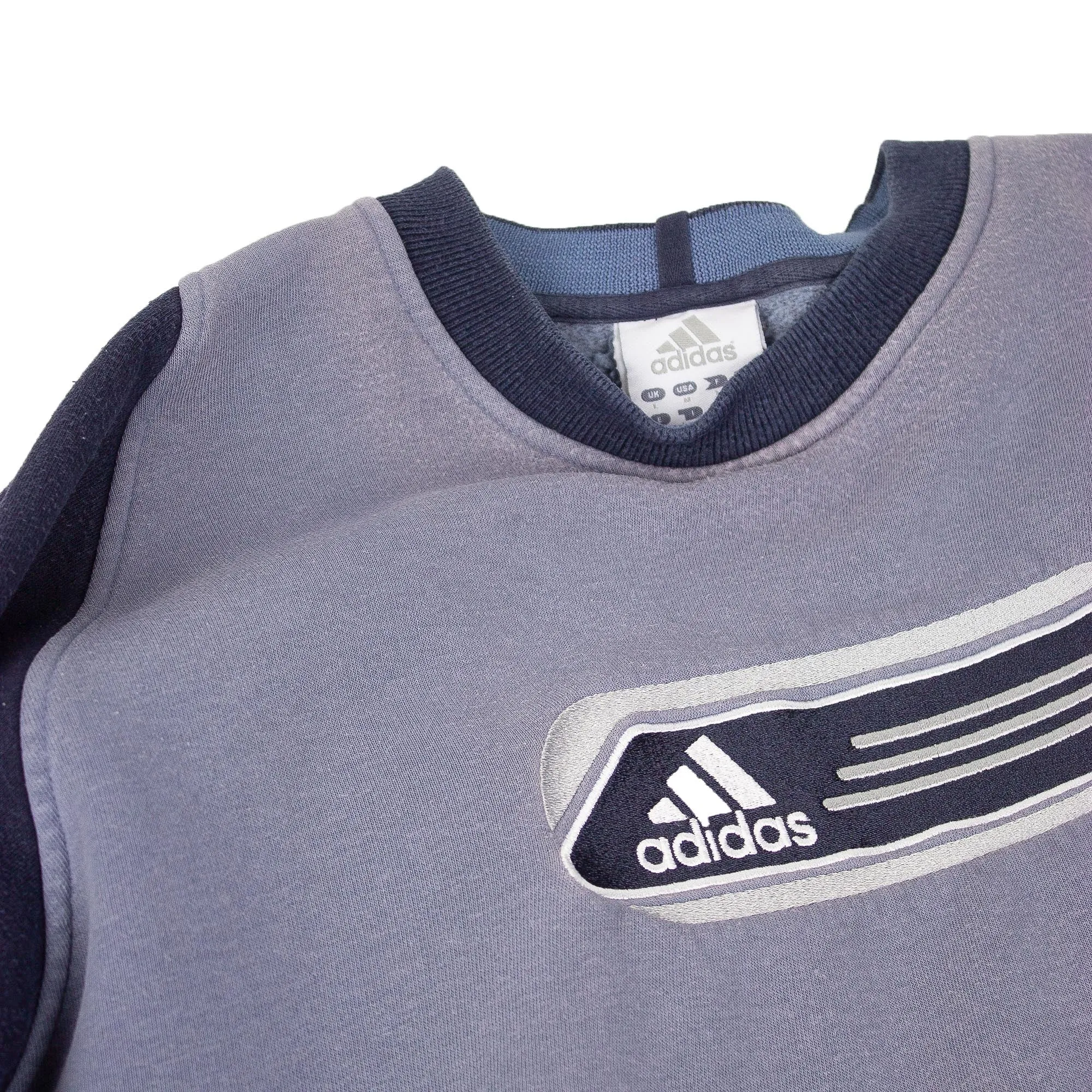 Adidas 00s Embroidered Spellout Sweatshirt (M)