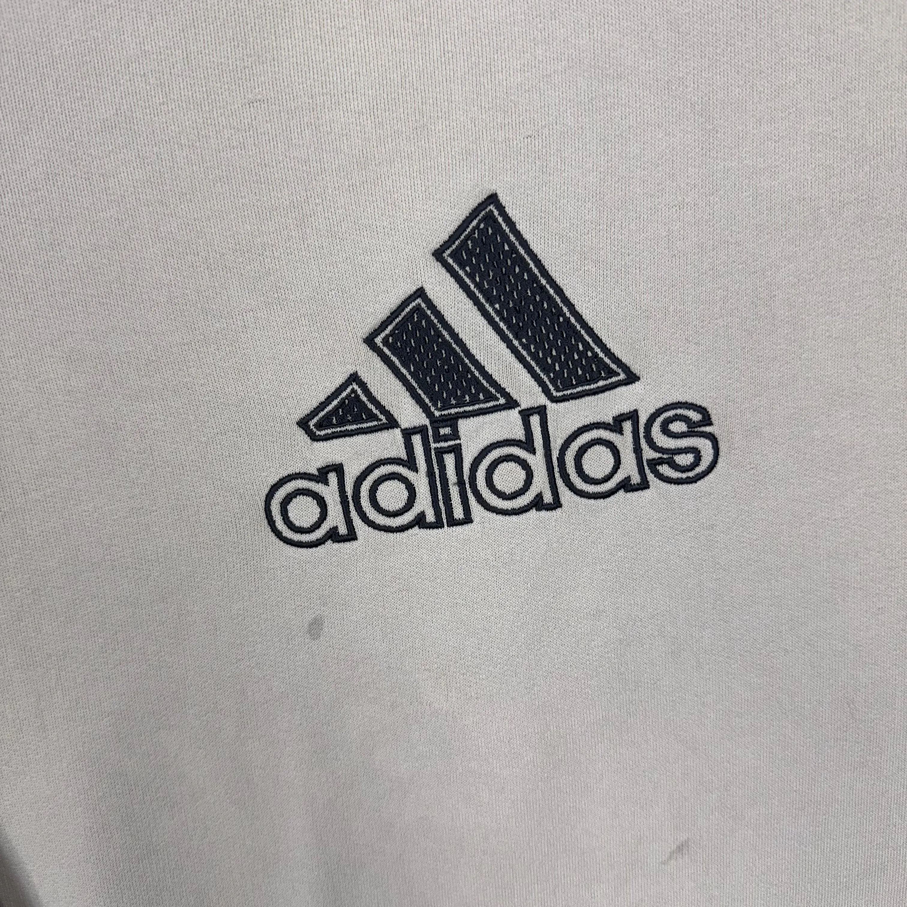 Adidas 90's Embroidered Bog Logo Sweatshirt Cream