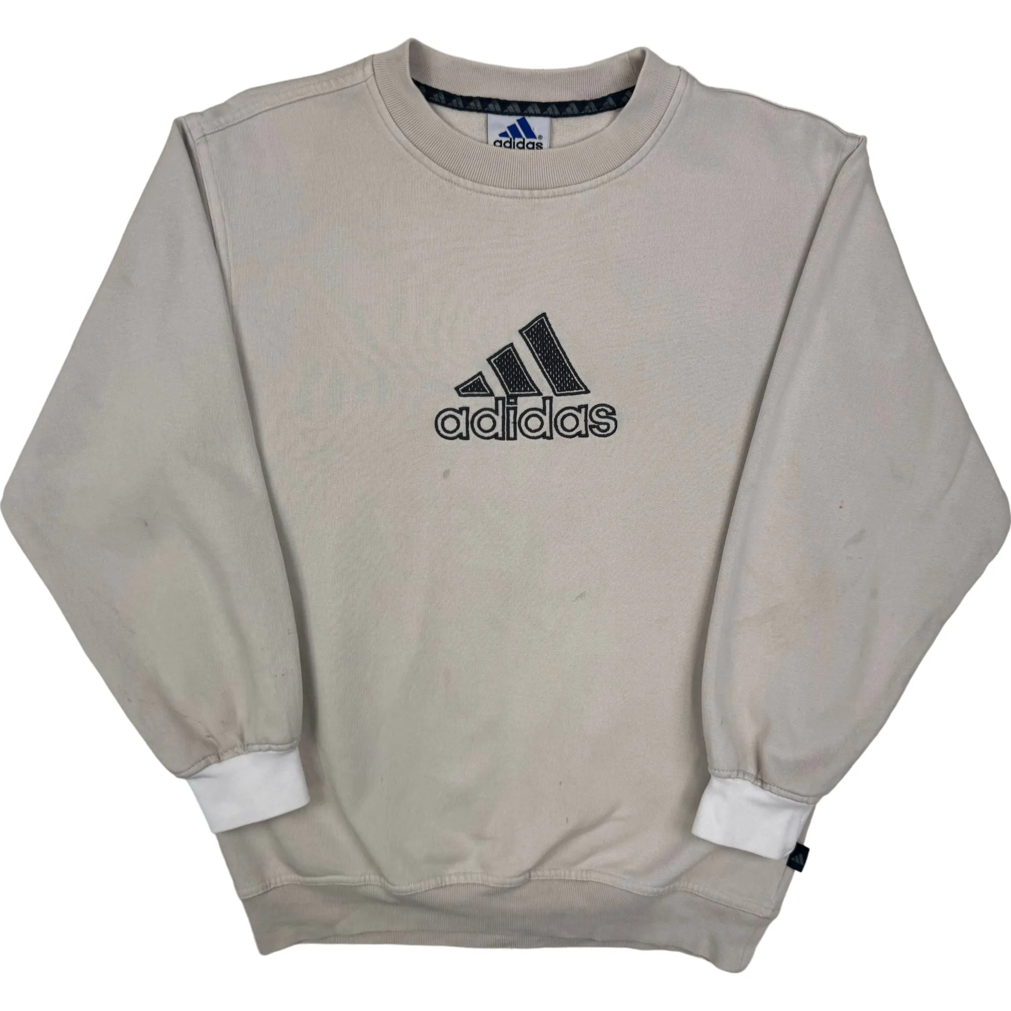 Adidas 90's Embroidered Bog Logo Sweatshirt Cream