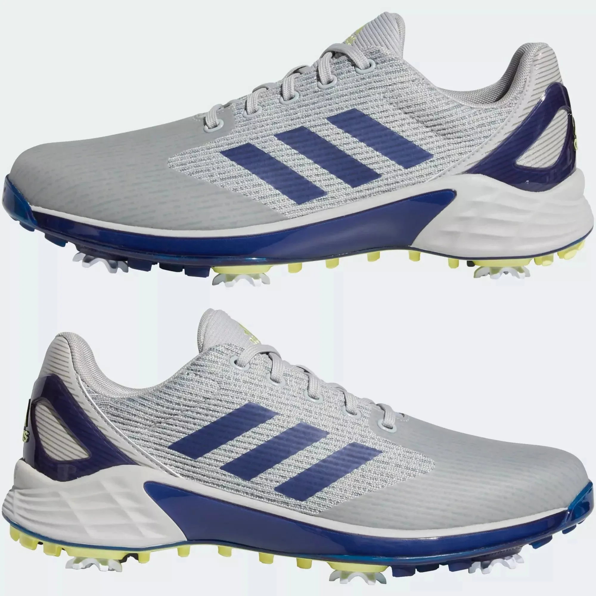 ADIDAS Chaussures de golf ZG 21 motion Grise bleu Jaune