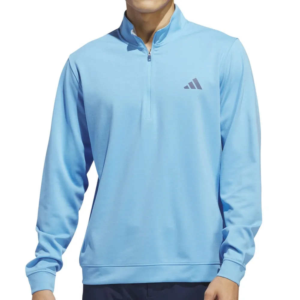 adidas Elevated 1/4 Zip Pullover - Semi Blue Burst