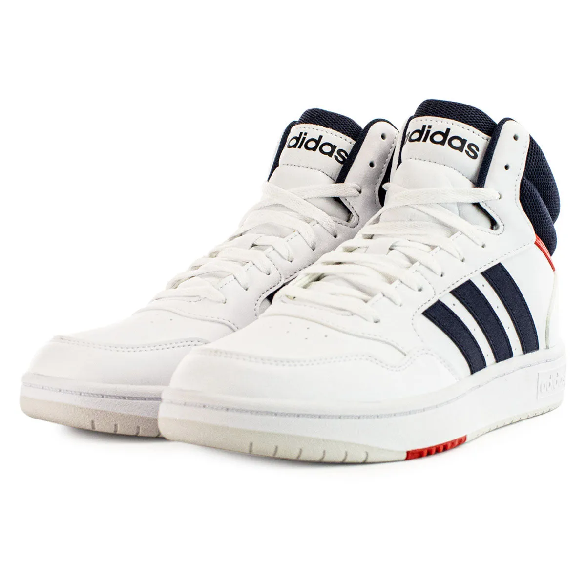 Adidas Hoops 3.0 Mid GY5543 - weiss-dunkelblau-rot