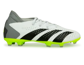 adidas Kids Predator Accuracy.3 FG White/Lucid Lemon