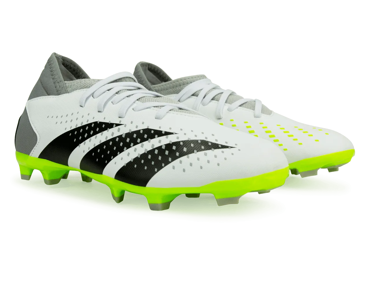 adidas Kids Predator Accuracy.3 FG White/Lucid Lemon