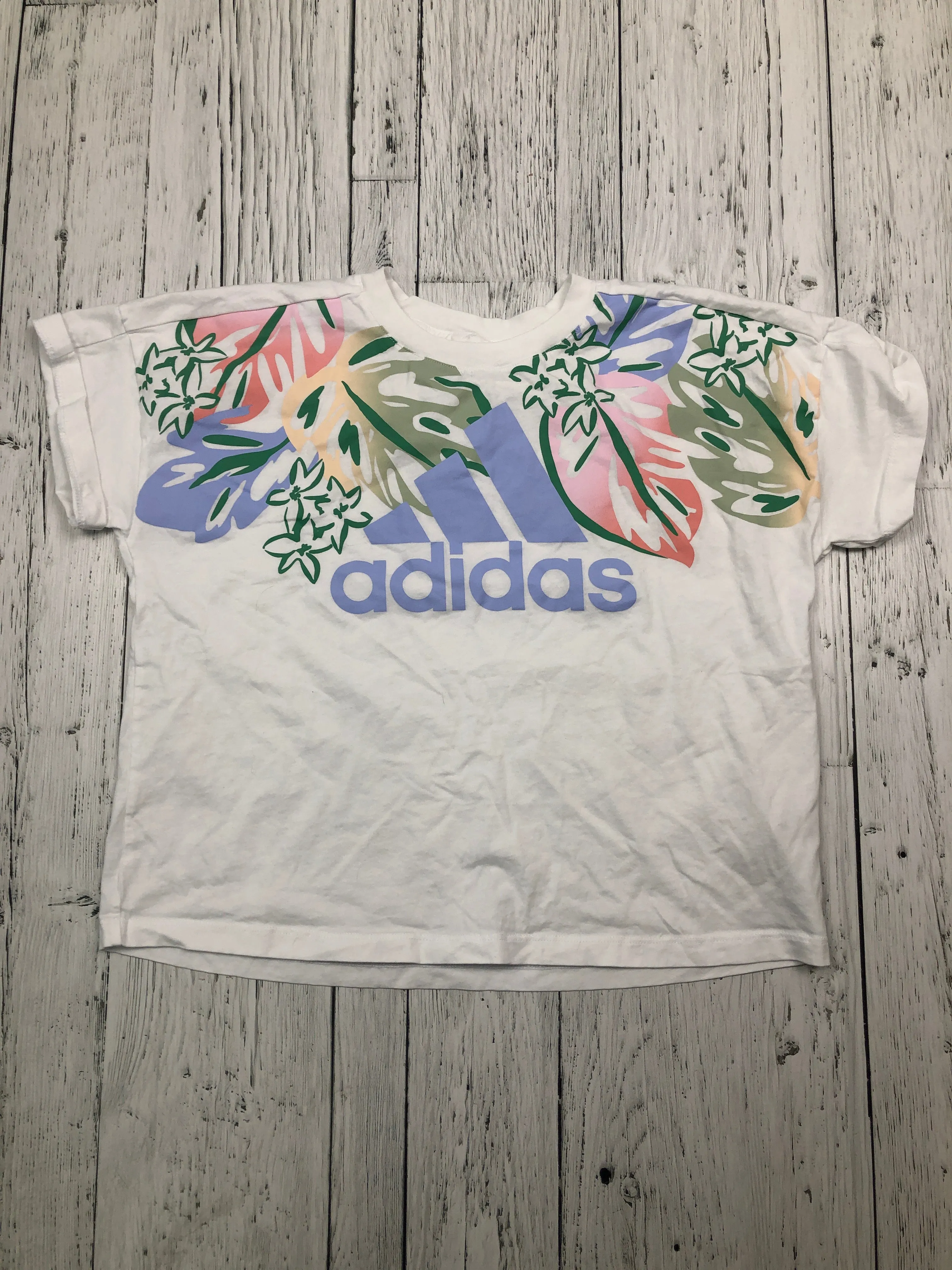 Adidas white graphic t-shirt - Girls 14