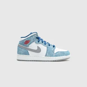 AIR JORDAN 1 MID SE (GS) "FRENCH BLUE"