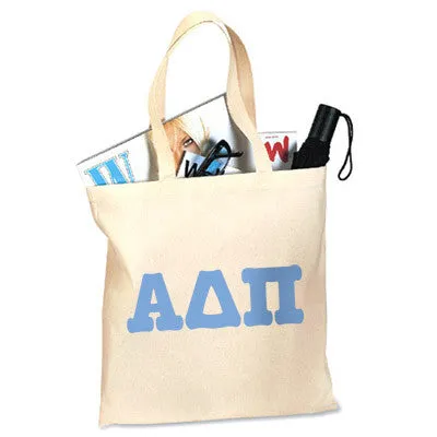 Alpha Delta Pi Budget Tote, Printed Letters - 825 - CAD