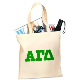 Alpha Gamma Delta Budget Tote, Printed Letters - 825 - CAD