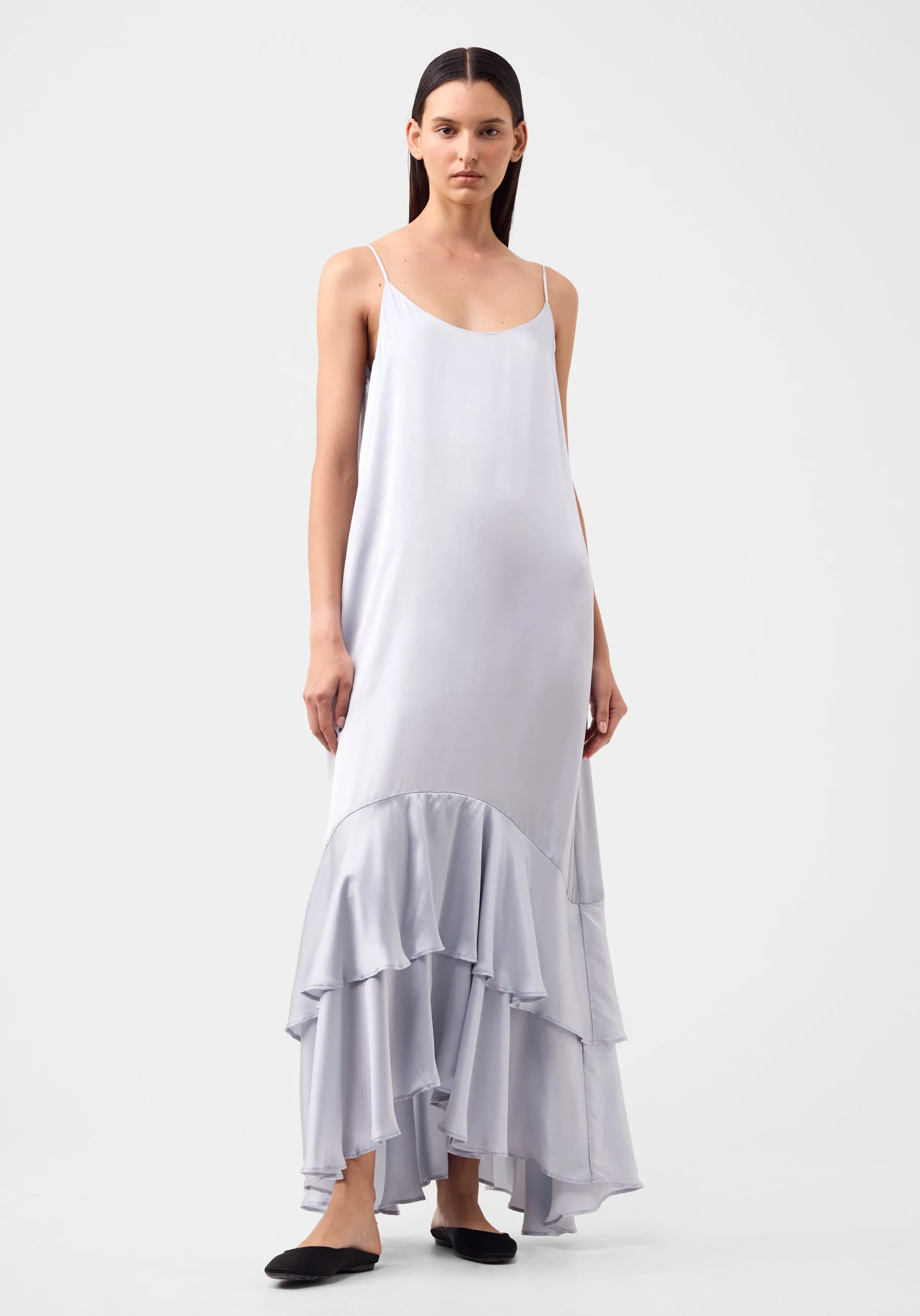 Anais Silk Maxi Dress_Ice