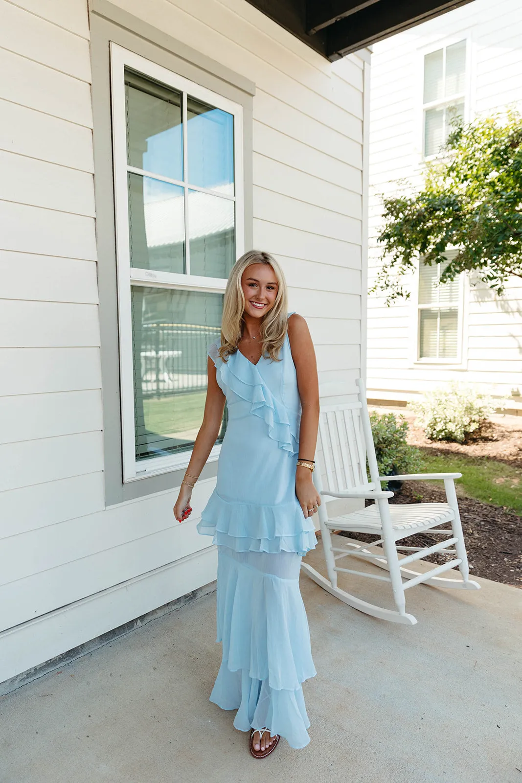 Angeline Maxi Dress - Sky Blue