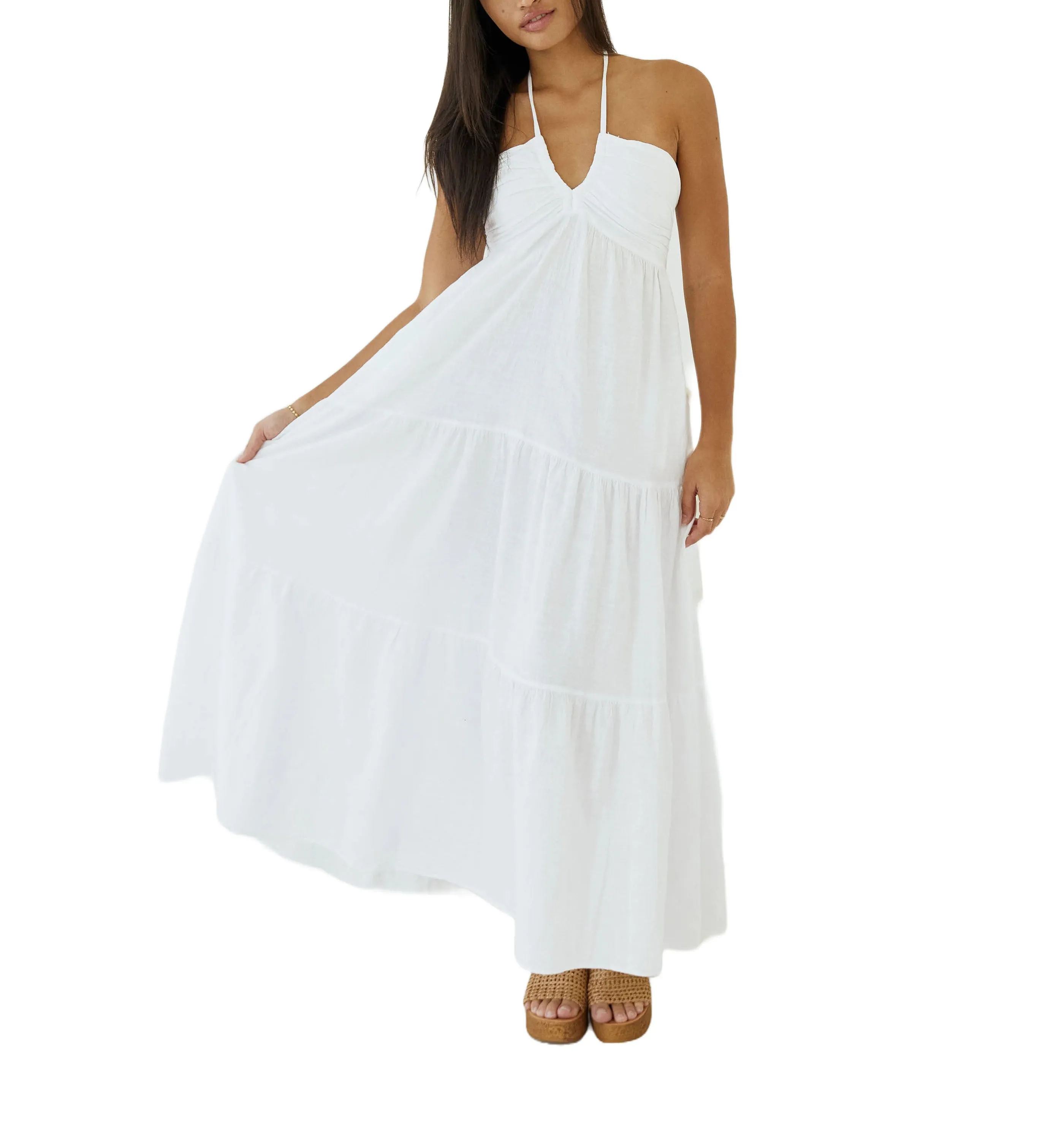 Antigua Halter Maxi Dress