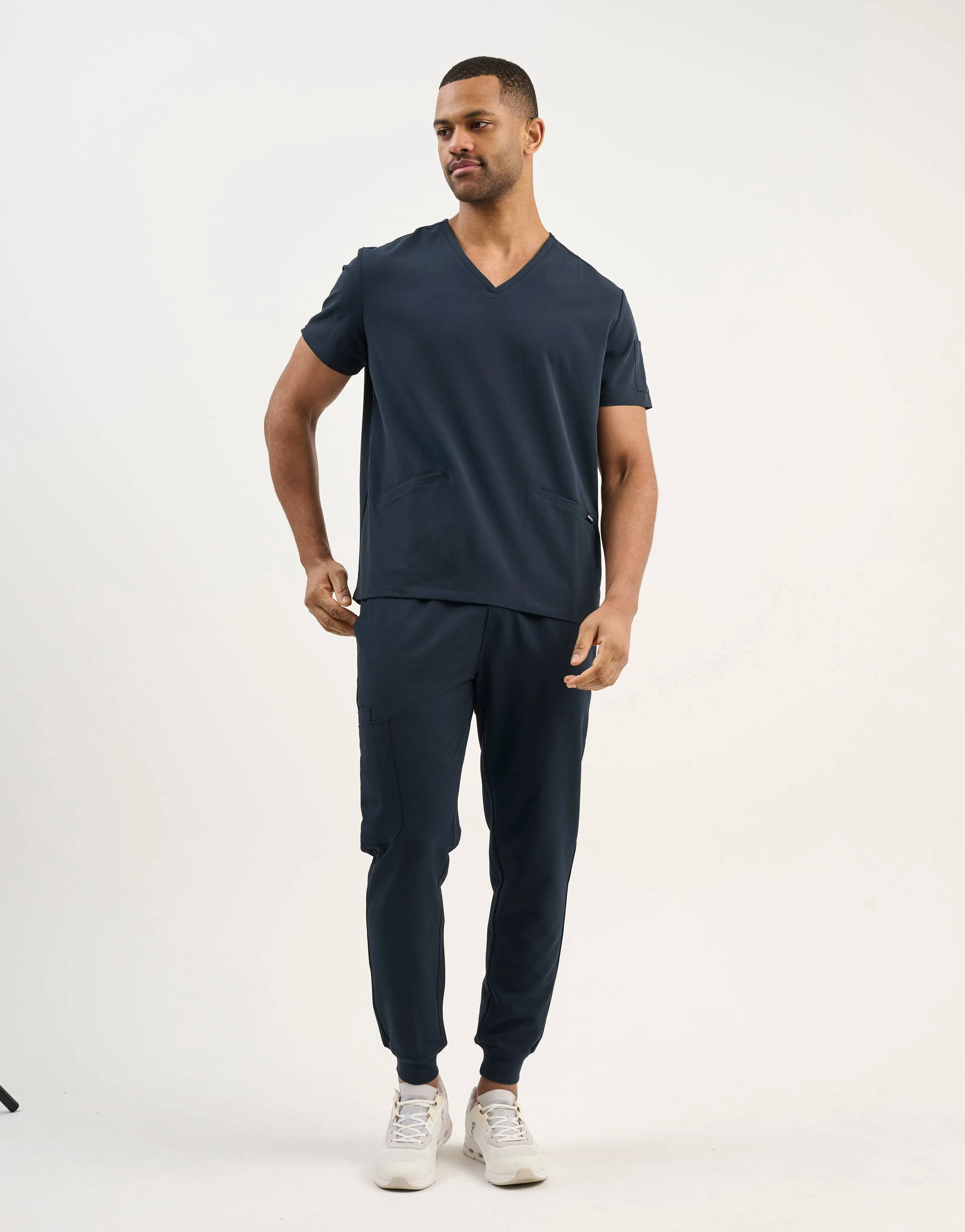 Aspire V Neck Scrub Top - Midnight Navy