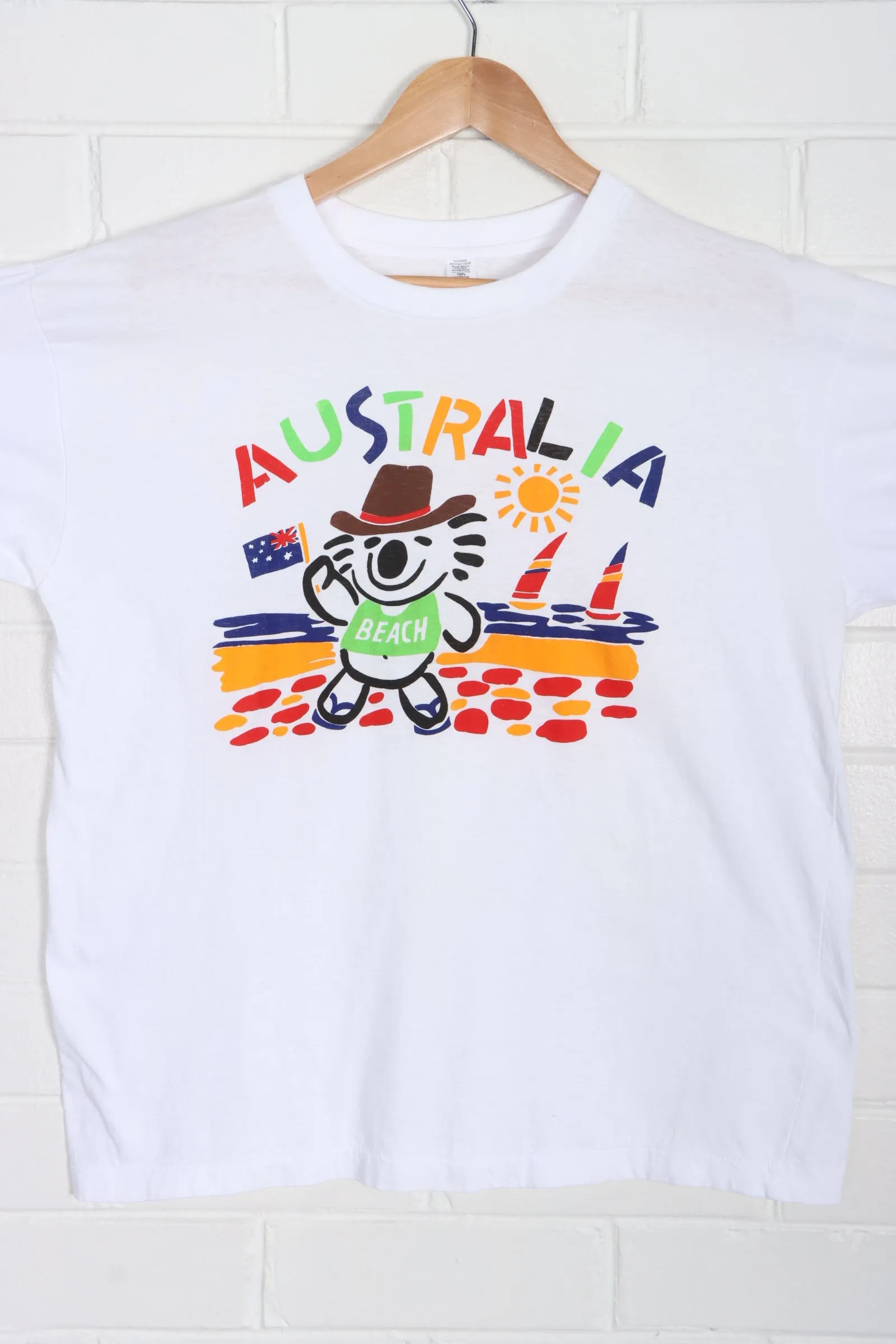 Australian Koala Single Stitch T-Shirt Australia Made (L)