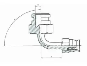 B & H Standard - Fixed female convex seat - curved