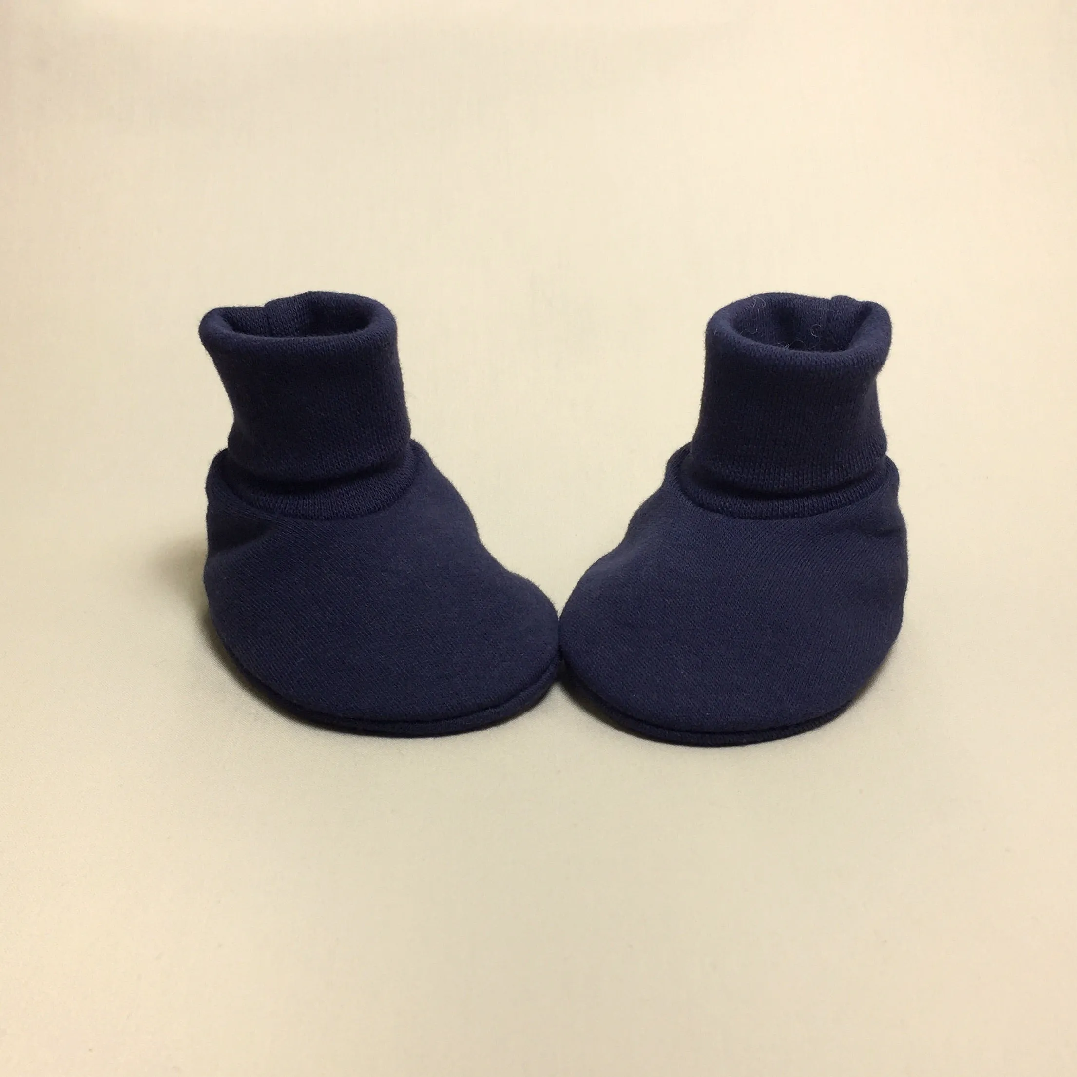 Baby Booties Solid Navy