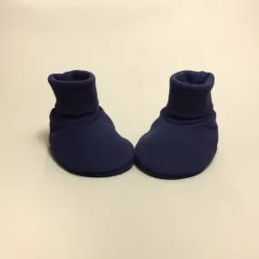 Baby Booties Solid Navy