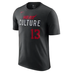 Bam Adebayo Nike HEAT Culture Name & Number Tee