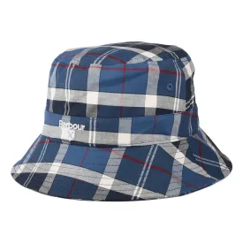 Barbour Hats Kids Tartan Cotton Bucket Hat - Navy Blue