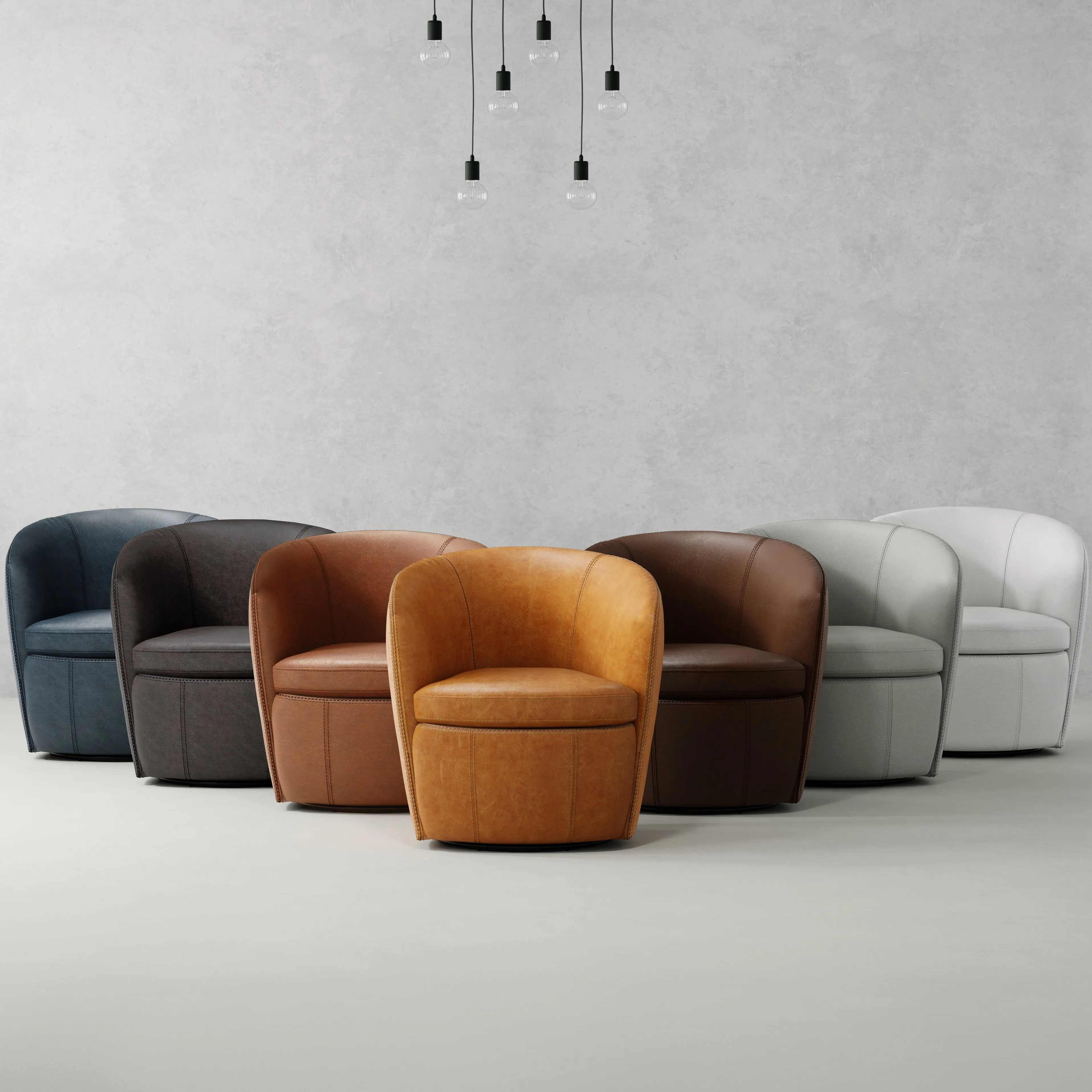 Barolo Leather Swivel