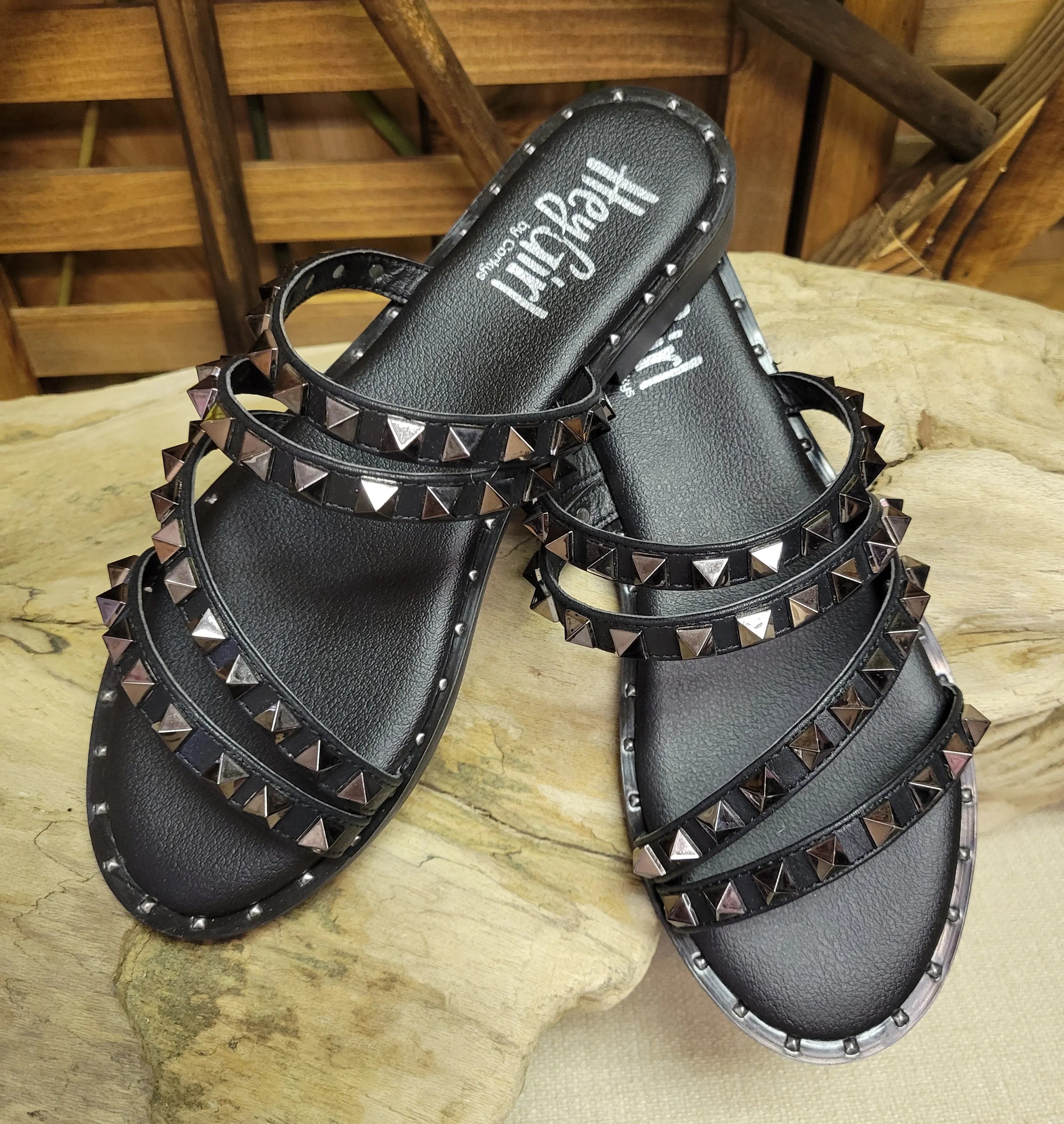 Beach Please Studded Sandals