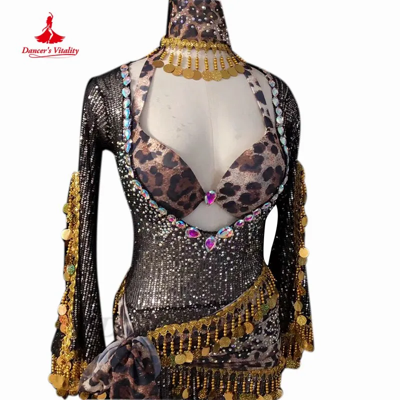 Belly Dance Performance Dress Customzied Adult Children Shaaby Baladi Folk Custom Robe for Women Belly Dancing Wear Dresses