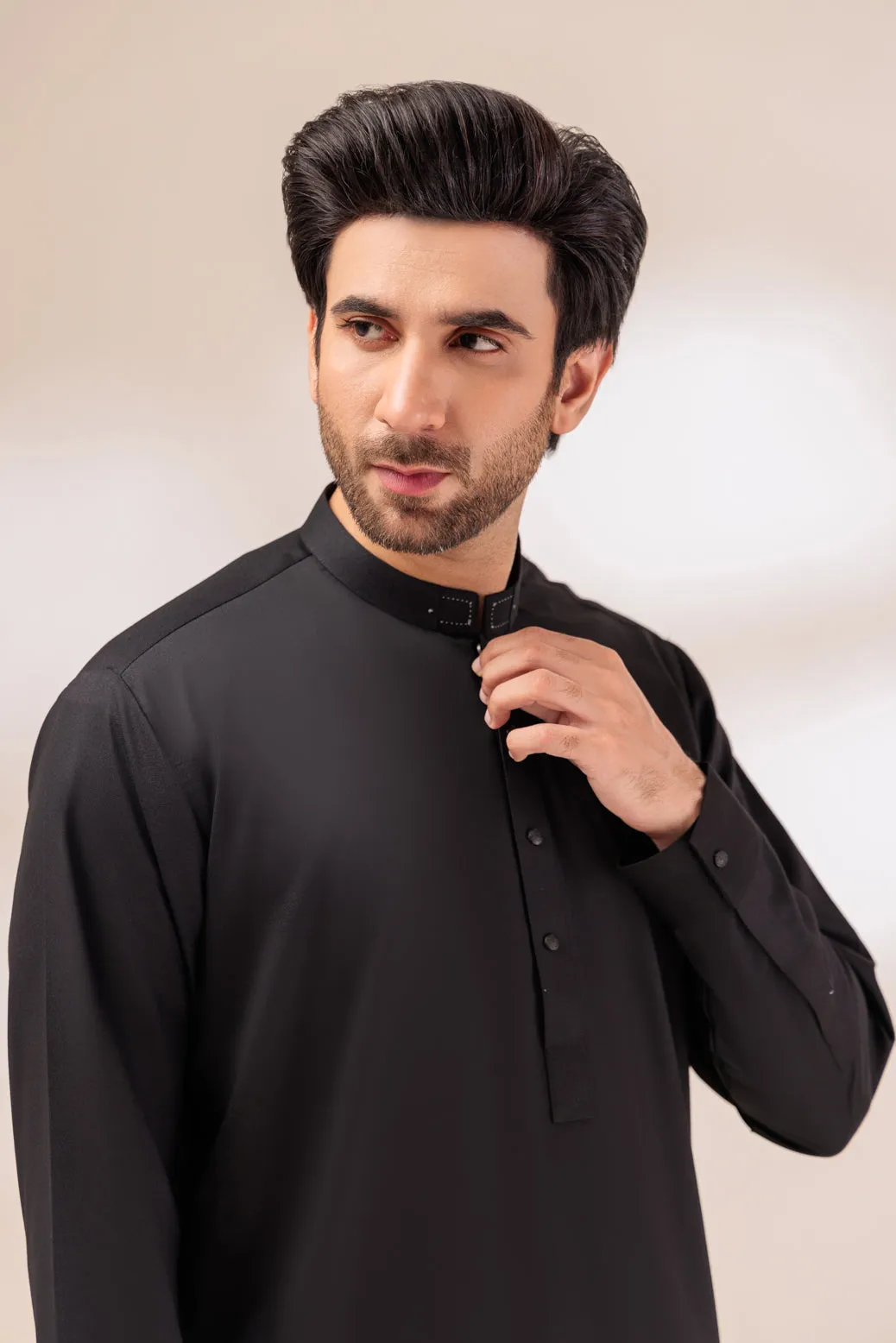 BLACK-BLENDED-SHALWAR SUIT - (GSBW23-032)