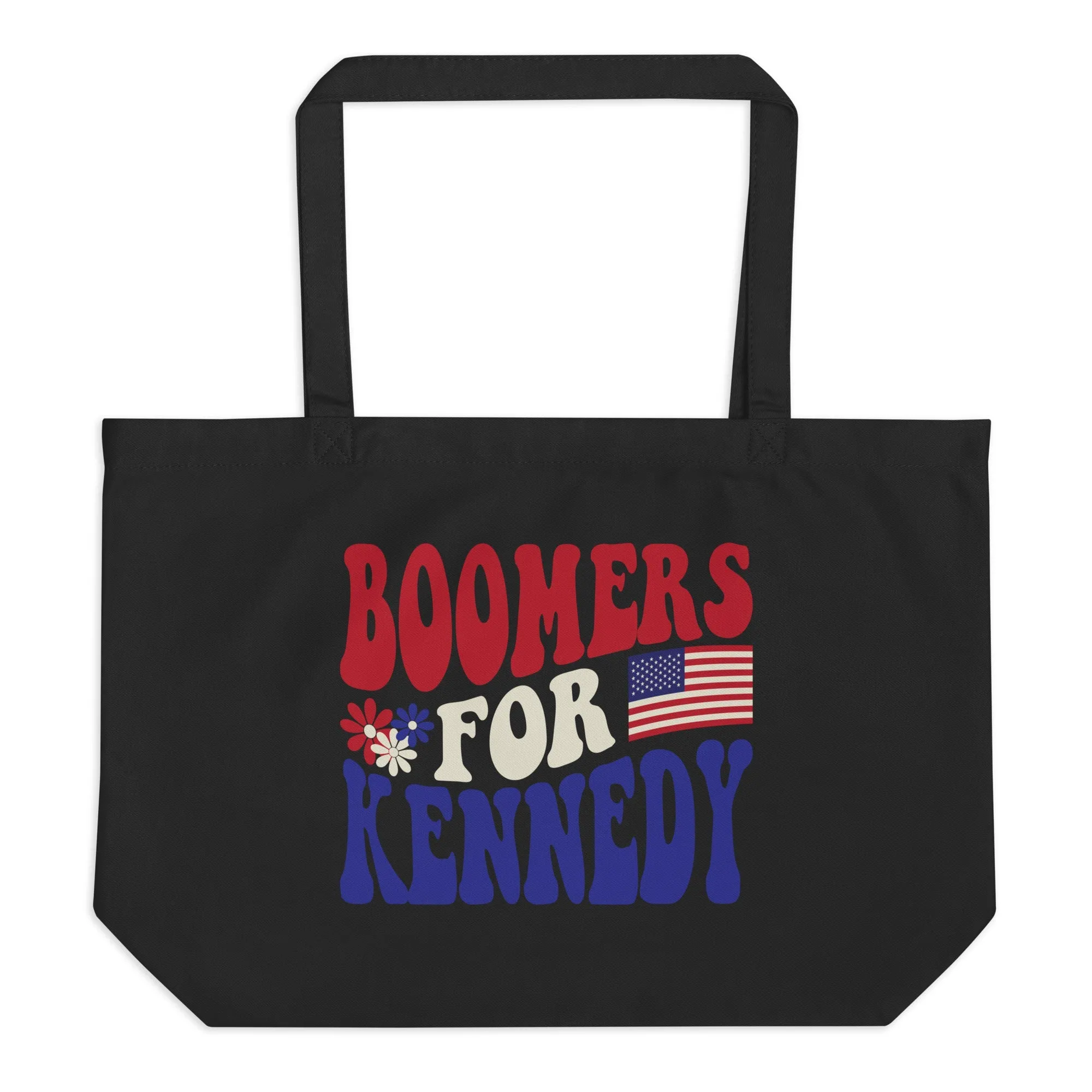 Boomers for Kennedy Large Organic Tote Bag