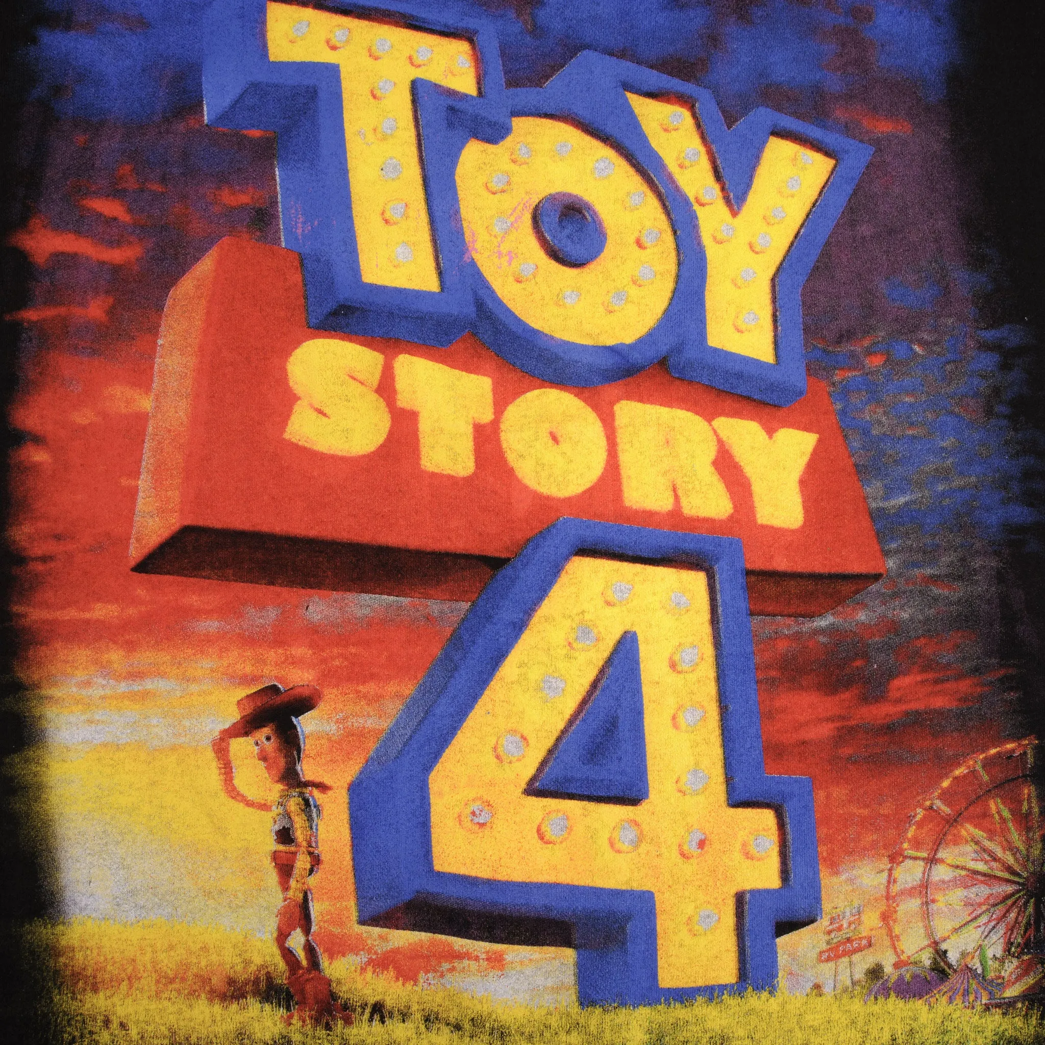 BOOTLEG DISNEY TOY STORY 4 TEE SHIRT SIZE XL SINGLE STITCH