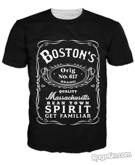 Boston Spirit Black T-Shirt