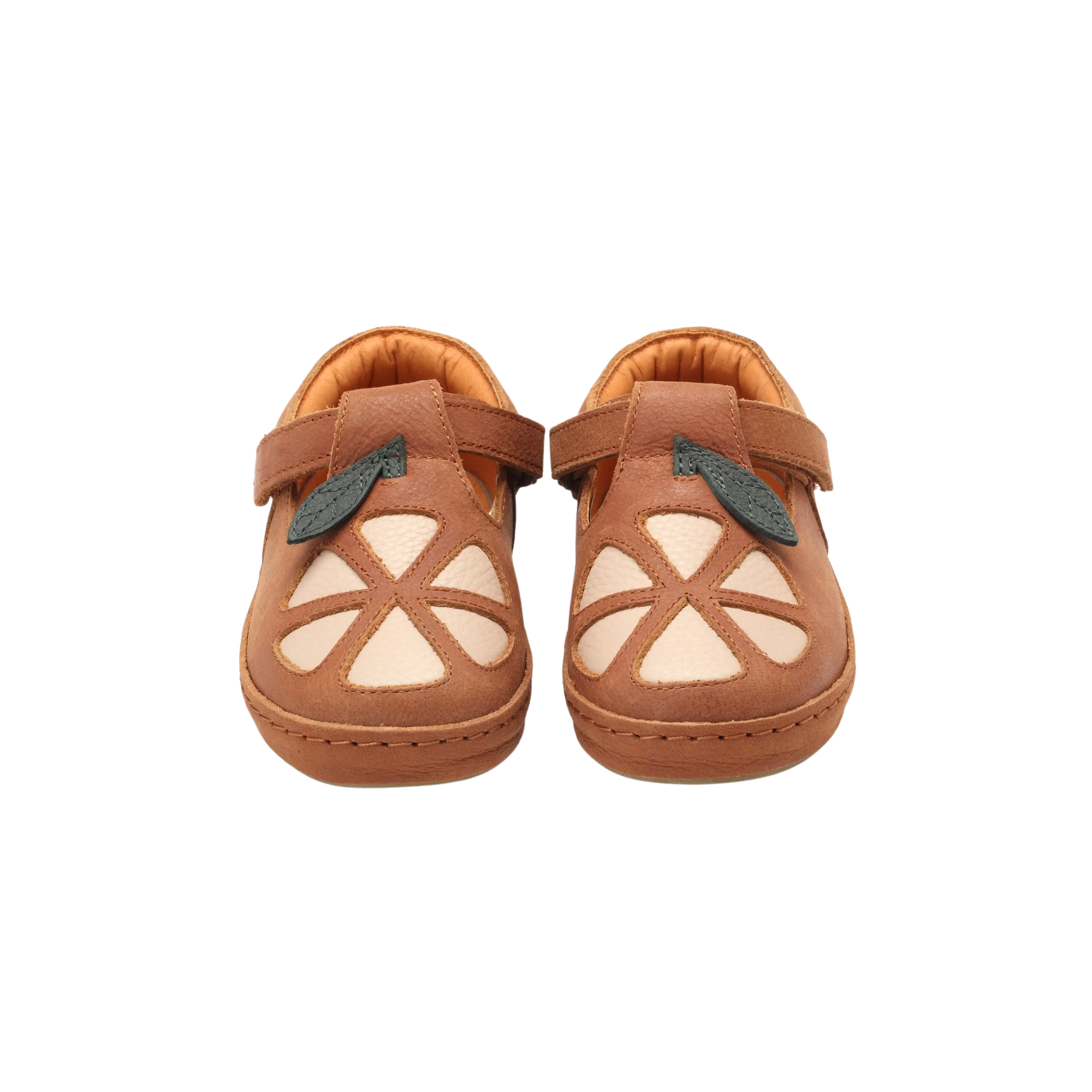 Bowi Shoes | Grapefruit | Walnut Leather